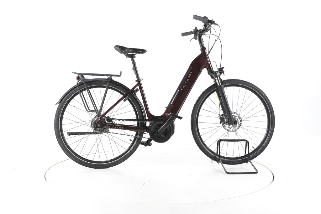 Kalkhoff 3.B EXCITE WAVE, Winered, S City E-Bike Tiefeinsteiger - Image 1