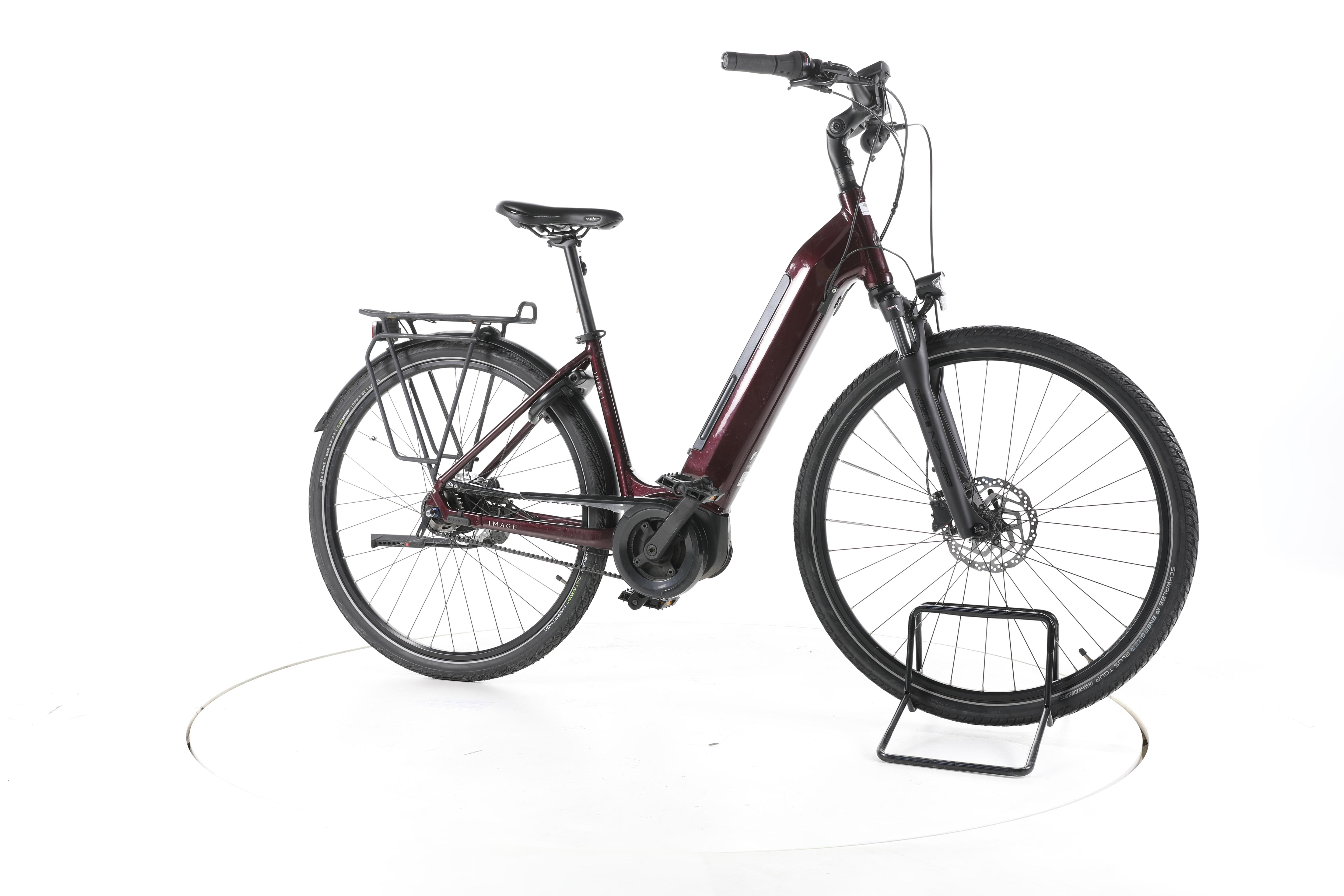 Kalkhoff 3.B EXCITE WAVE, Winered, S City E-Bike Tiefeinsteiger - Image 2