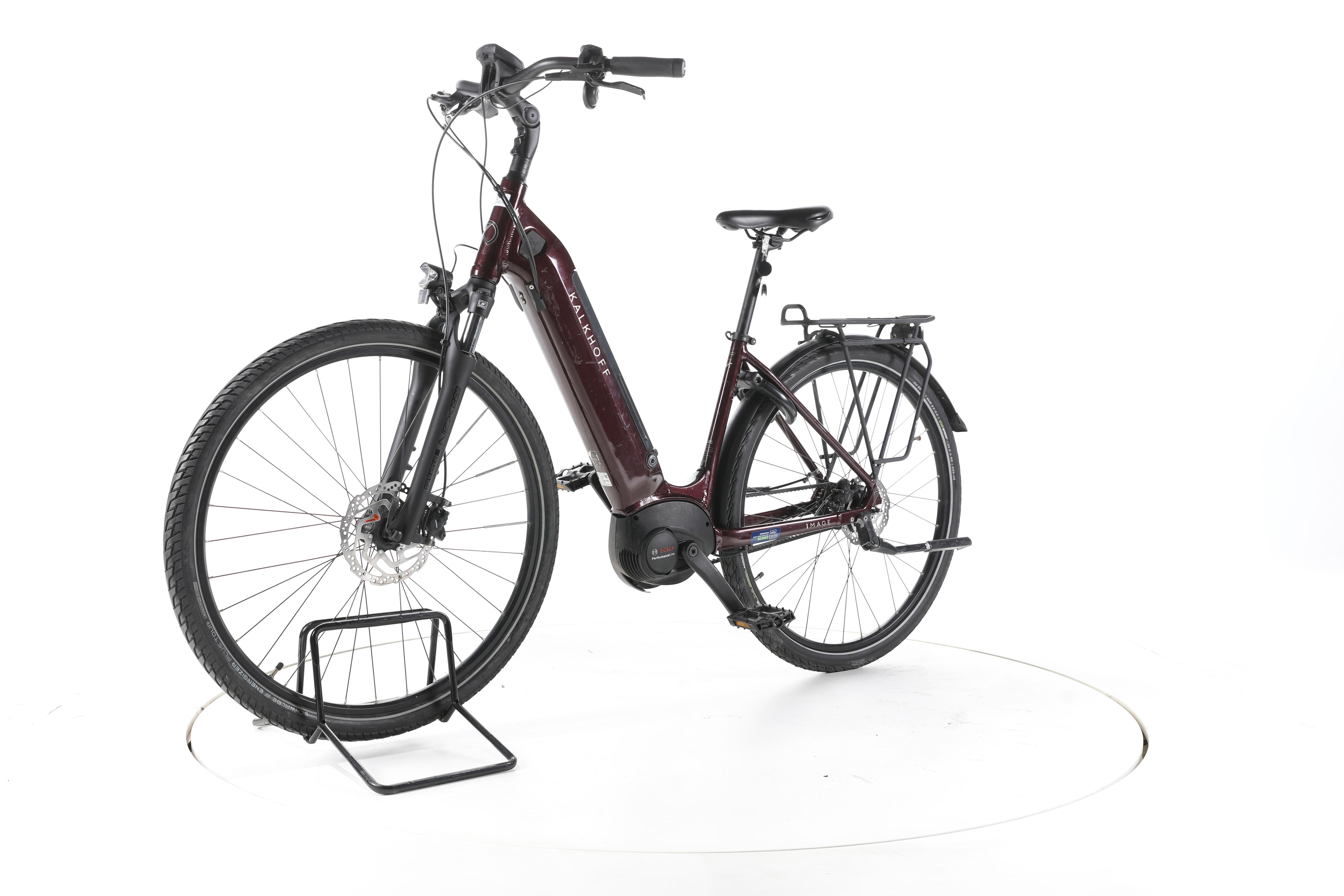 Kalkhoff 3.B EXCITE WAVE, Winered, S City E-Bike Tiefeinsteiger - Image 6