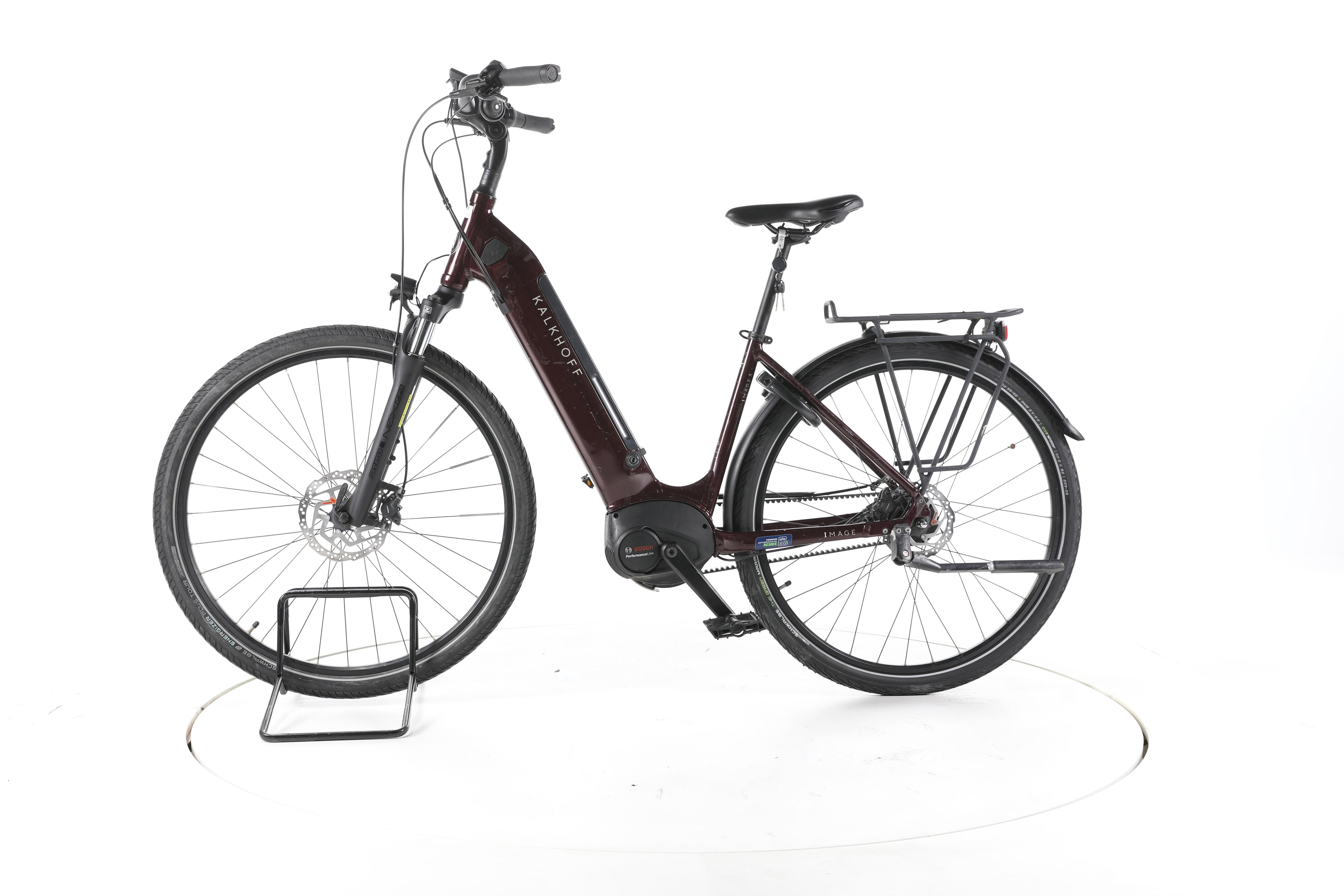 Kalkhoff 3.B EXCITE WAVE, Winered, S City E-Bike Tiefeinsteiger - Image 7