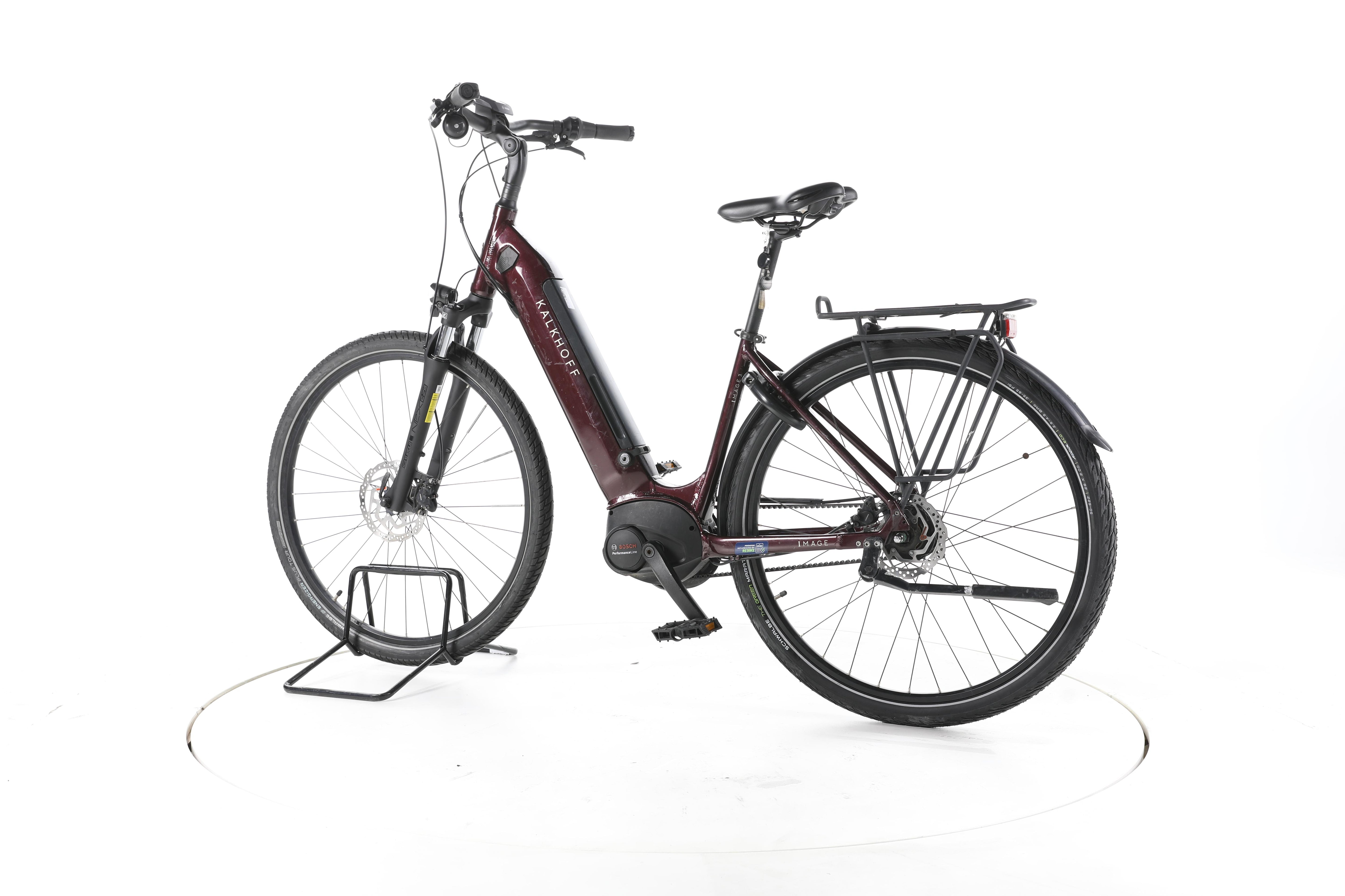 Kalkhoff 3.B EXCITE WAVE, Winered, S City E-Bike Tiefeinsteiger - Image 8