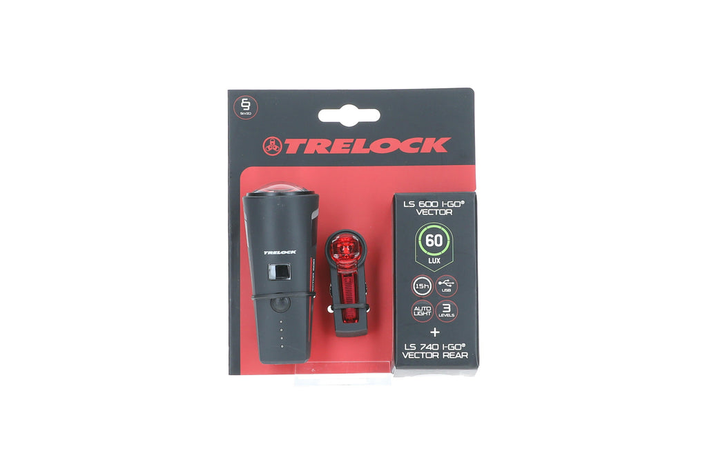 Trelock LS 600 I-Go 60 Lux Vector + LS 740 Set