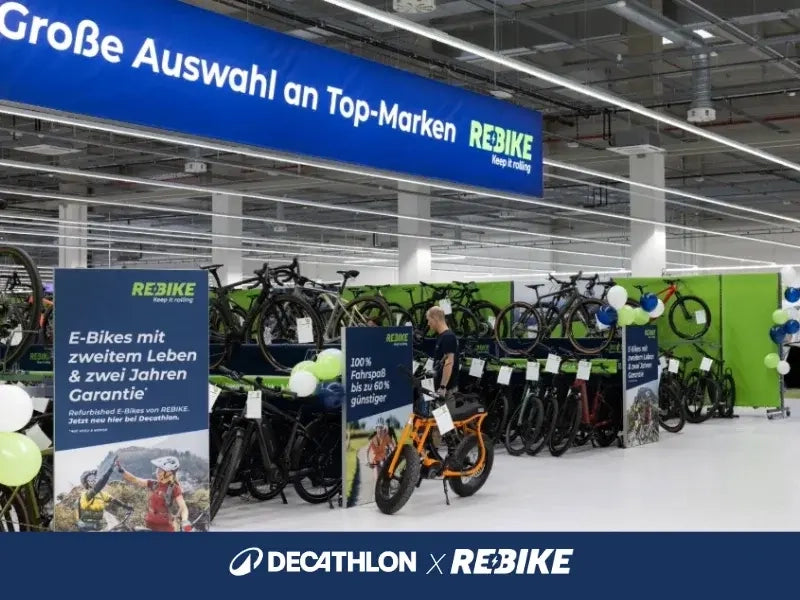 Gebrauchte E-Bikes von Rebike im Decathlon Store Darmstadt/Weiterstadt